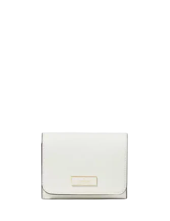 Kate Spade New York Bridget Crinkle Patent Small L-zip Wallet Meringue