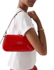 Kate Spade New York Bridget Patent Fabric Small Flap Shoulder KS Bright Red