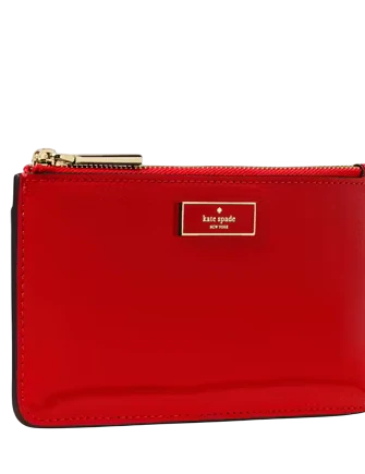 Kate Spade New York Bridget Patent Large Slim Card Holder KS Bright Red
