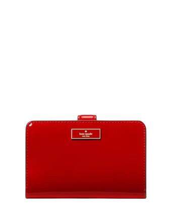 Kate Spade New York Bridget Patent Medium Compact Bifold Wallet