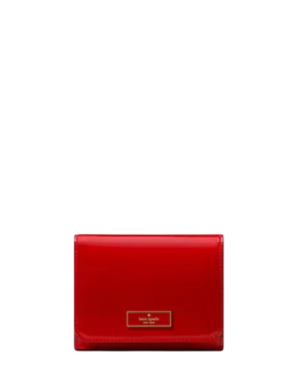 Kate Spade New York Bridget Patent Small L-zip Wallet KS Bright Red