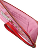 Kate Spade New York Bubble Gum Medium L-Zip Wristlet Pink Red