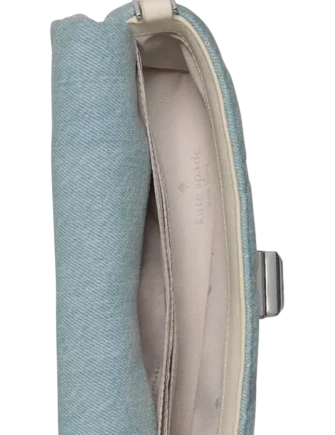 Kate Spade New York Carey Denim Wallet On Chain Blue