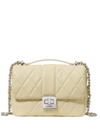 Kate Spade New York Carey Quilted Crossbody Bag Lemon Fondant