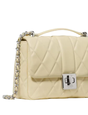 Kate Spade New York Carey Quilted Crossbody Bag Lemon Fondant