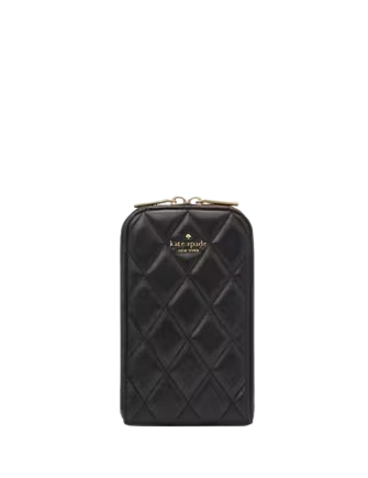 Kate Spade New York Carey Quilted North South Phone Crossbody Black