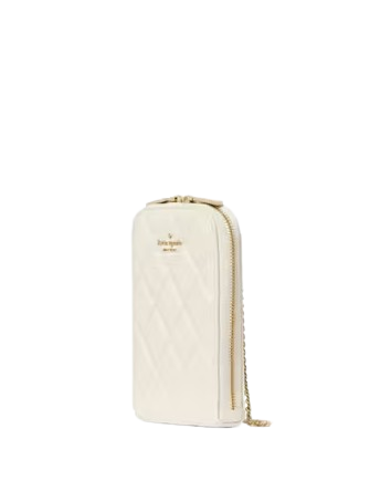 Kate Spade New York Carey Quilted North South Phone Crossbody Meringue