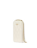 Kate Spade New York Carey Quilted North South Phone Crossbody Meringue