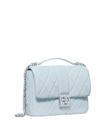 Kate Spade New York Carey Quilted Small Flap Crossbody Crisp Sky 
