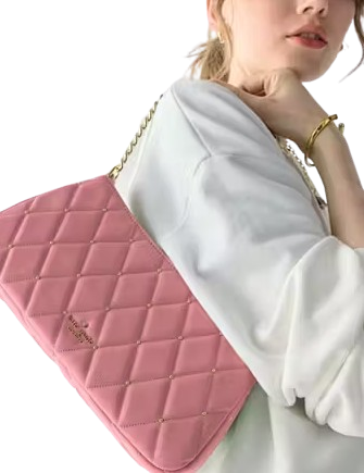 Kate Spade New York Carey Quilted Studs Small Convertible Crossbody Pomegranate