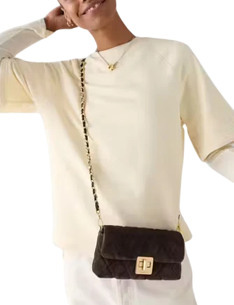 Kate Spade New York Carey Quilted Suede Mini Crossbody