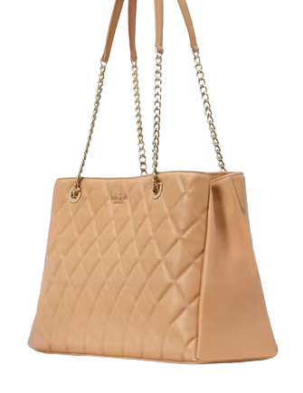 Kate Spade New York Carey Quilted Tote Tiramisu Mousse