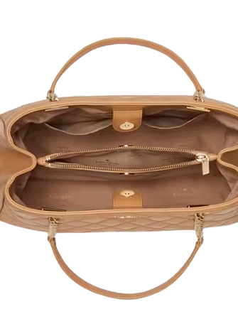Kate Spade New York Carey Quilted Tote Tiramisu Mousse