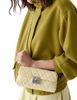 Kate Spade New York Carey Quilted Wallet On Chain Lemon Fondant