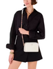 Kate Spade New York Carey Tweed Chain Camera Bag Cream