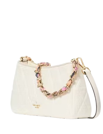 Kate Spade New York Carey Tweed Convertible Crossbody  Cream 