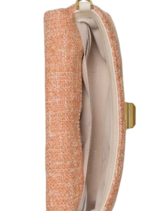 Kate Spade New York Carey Tweed Wallet On Chain Orange Jasper 