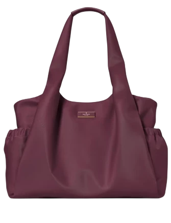 Kate Spade New York Carter Nylon Large Baby Bag Deep Cherry