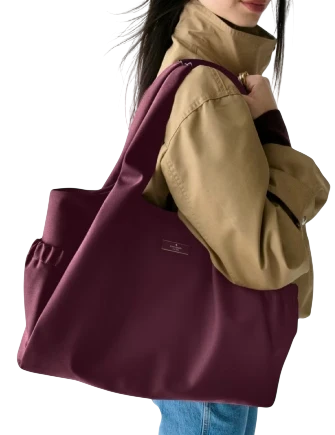 Kate Spade New York Carter Nylon Large Baby Bag Deep Cherry