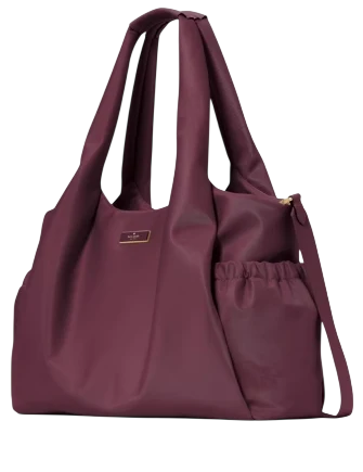 Kate Spade New York Carter Nylon Large Baby Bag Deep Cherry