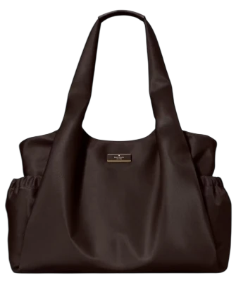 Kate Spade New York Carter Nylon Large Baby Bag Hot Fudge