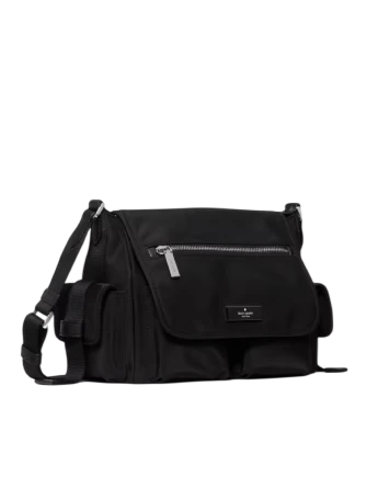 Kate Spade New York Carter Nylon Messenger Cargo Crossbody Bag Black