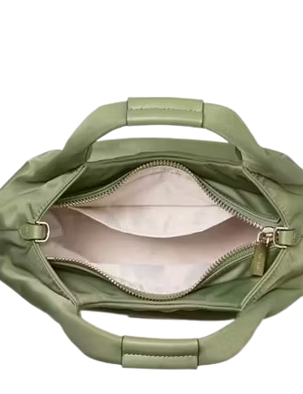 Kate Spade New York Carter Nylon Small Pleated Crossbody Cedar Stand