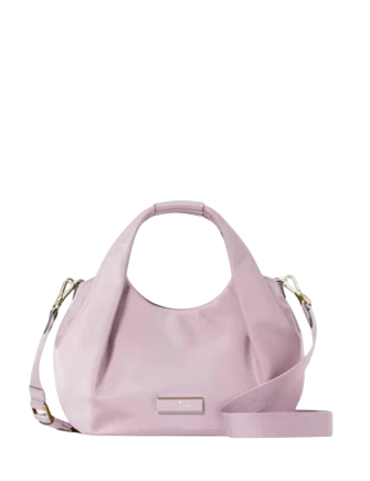 Kate Spade New York Carter Nylon Small Pleated Crossbody Lavender Smoke