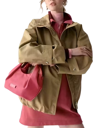 Kate Spade New York Carter Nylon Small Pleated Crossbody Rose Oil