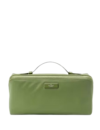 Kate Spade New York Carter Nylon Travel Cosmetic Pouch Cedar Stand
