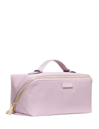 Kate Spade New York Carter Nylon Travel Cosmetic Pouch Lavender Smoke