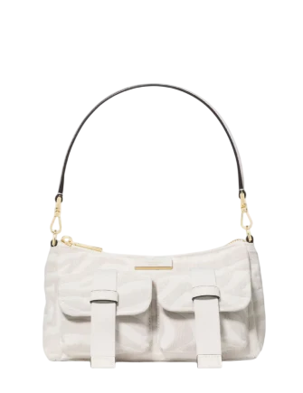 Kate Spade New York Carter Zebra Cargo Crossbody Bag  Natural 
