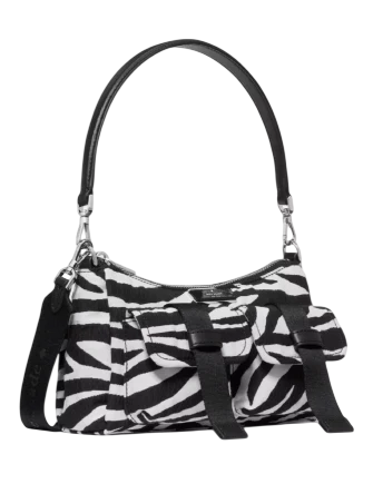 Kate Spade New York Carter Zebra Cargo Crossbody Bag  Natural  Black
