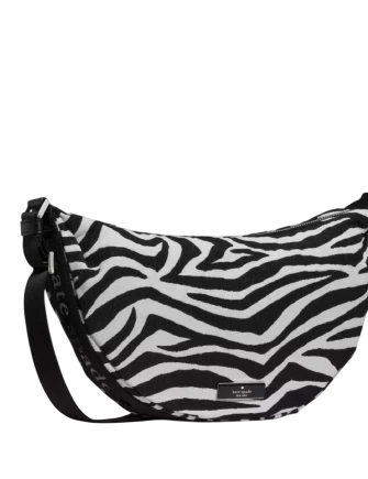 Kate Spade New York Carter Zebra Sling Crossbody Bag Black Multi
