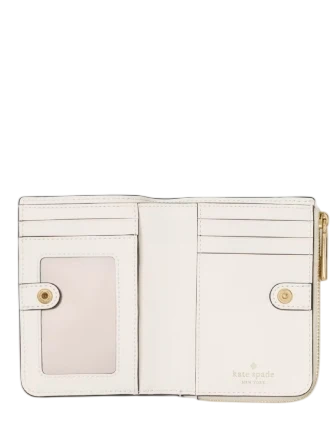 Kate Spade New York Charlie Dachshund Small L-zip Wallet Meringue