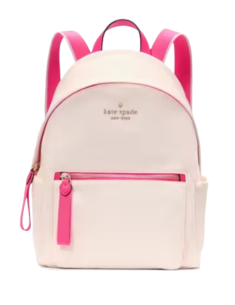 Kate Spade New York Chelsea Nylon Medium Backpack Blush Cloud