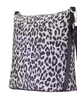 Kate Spade New York Chelsea Spotted Leopard Large Duffle Crossbody Violet Mist