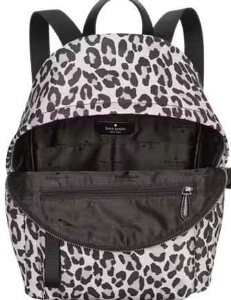 Kate Spade New York Chelsea Spotted Leopard Medium Backpack Violet Mist