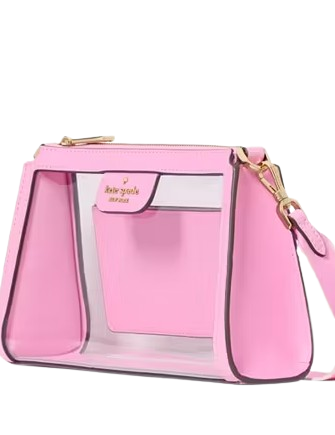 Kate Spade New York Clare Clear Small Crossbody Surf Pink