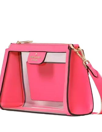 Kate Spade New York Clare Clear Small Crossbody Wild Pink