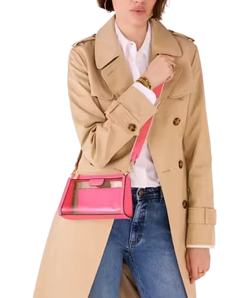 Kate Spade New York Clare Clear Small Crossbody Wild Pink