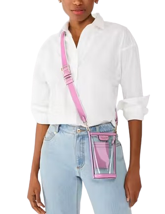 Kate Spade New York Clare See Through Phone Crossbody Surf Pink