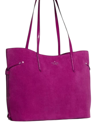 Kate Spade New York Cleo Suede Tote Bag Beet