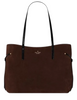 Kate Spade New York Cleo Suede Tote Bag Hot Fudge