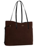 Kate Spade New York Cleo Suede Tote Bag Hot Fudge