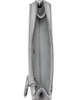 Kate Spade New York Crinkle Metallic Mini Zip Card Case Silver