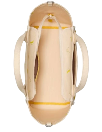 Kate Spade New York Dash Banana Canvas Tote Bag  Natural 