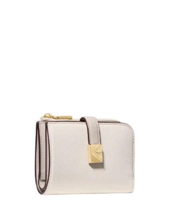 Kate Spade New York Deco Colorblocked Small Compact Wallet Cashew Milk