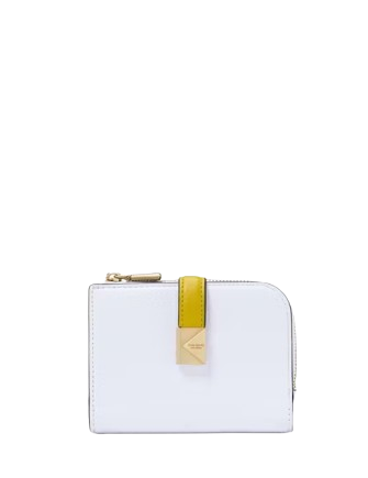 Kate Spade New York Deco Colorblocked Small Compact Wallet Pale Sapphirine