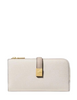 Kate Spade New York Deco Colorblocked Zip Slim Wallet Cashew Milk